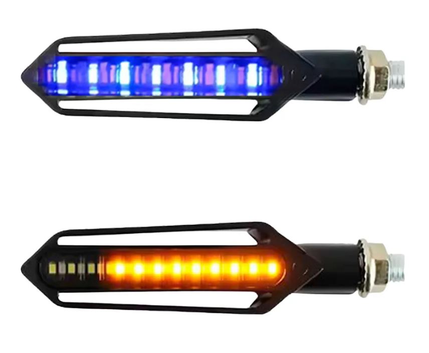 4 Luces Led Direccionales De Lujo Secuencial Para Moto