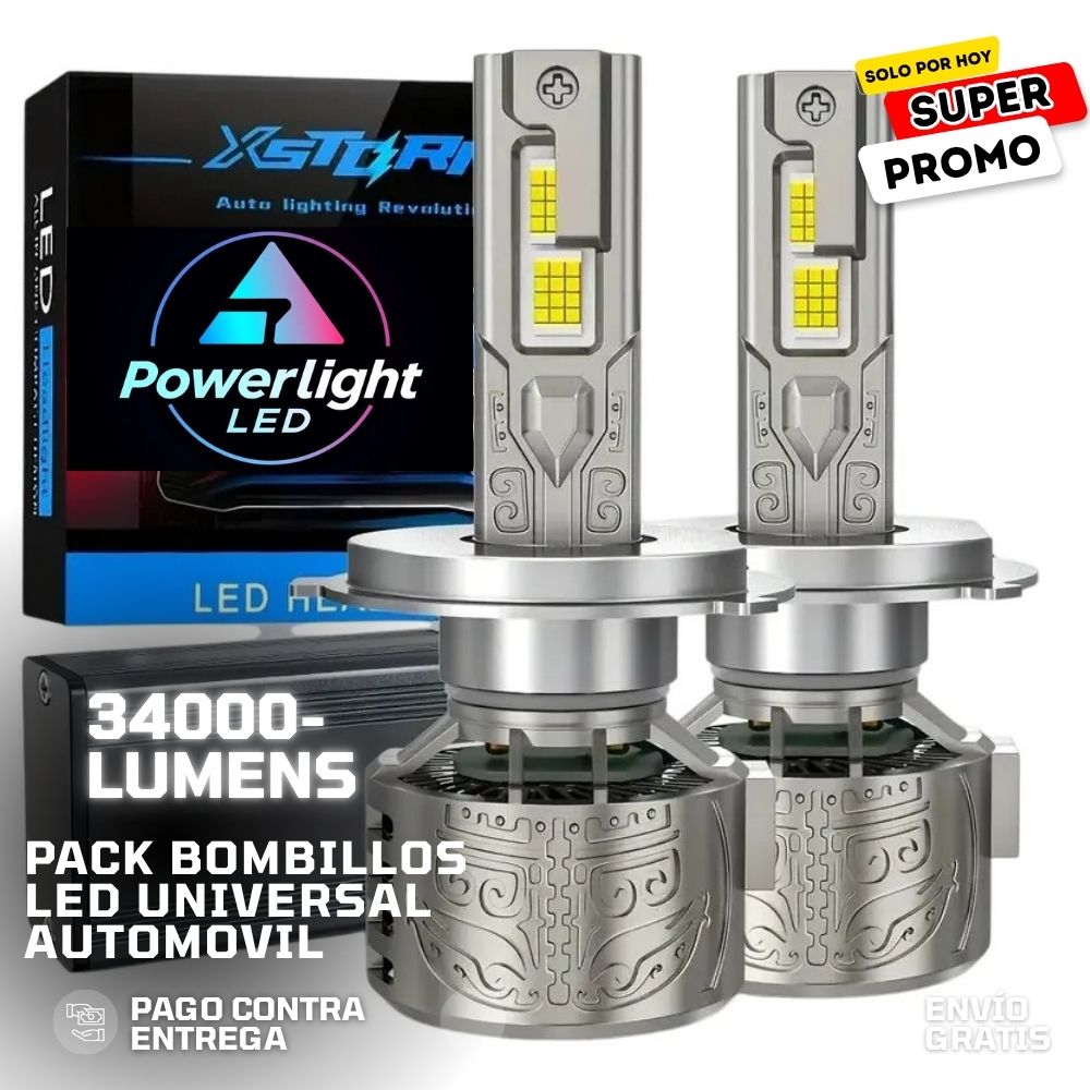 Pack Bombillos LED 34.000 Lúmenes universal para Auto