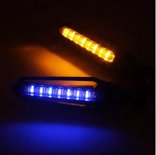 4 Luces Led Direccionales De Lujo Secuencial Para Moto