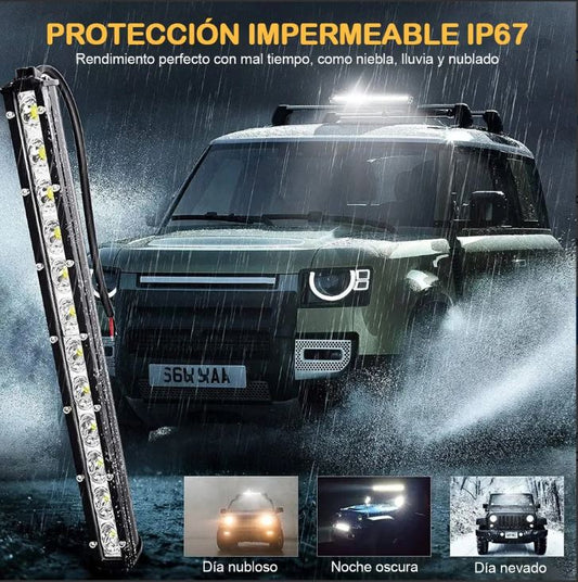 Barra De Luz Led 20 Pulgadas 52 Led 156w Jeep 4x4