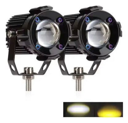 Exploradoras Proyector 35 New Led Dualcolor Para Moto /carro