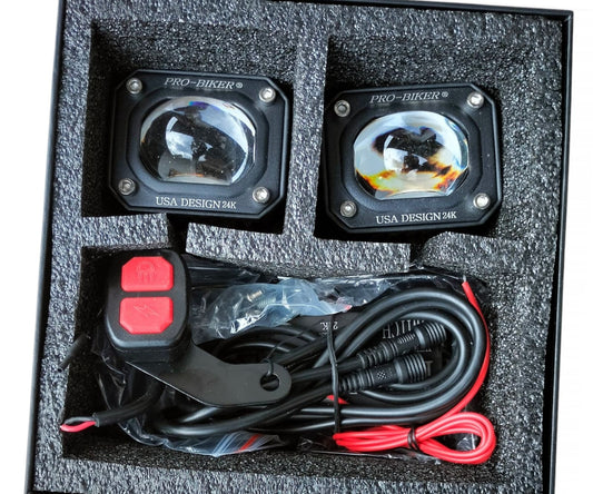 Set de Proyectores LED D4W – Marca Proaker | Luz Bicolor